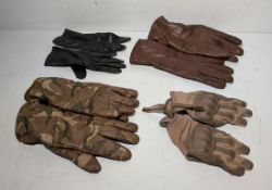36x British Forces paired gloves - mixed styles & mixed sizes