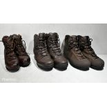 100x pairs of Grade 2 Various combat boots - may include - Magnum, YDS, Haix - mixed sizes