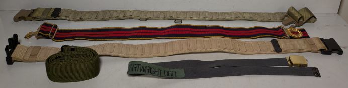 185x British Forces belts - various types and sizes