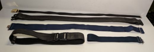130x British Forces belts - various types and sizes