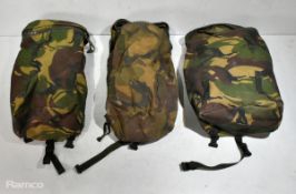 Various types of ex-military DPM accessories - 130kg – may require repair / be incomplete - see pics