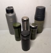 28x Thermos flasks - various styles - mixed sizes