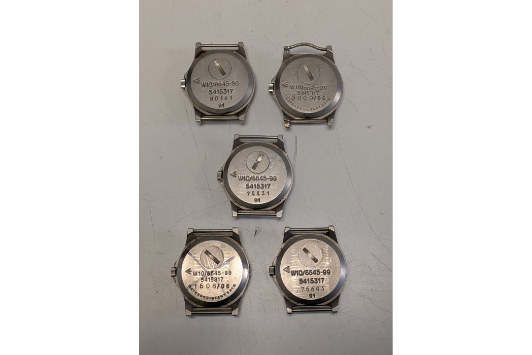 5x CWC W10-6645-99 British Army issue quartz wristwatches - full details in the description - Image 2 of 2