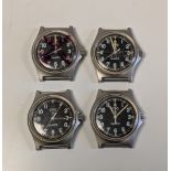 4x CWC W10-6645-99 British Army issue quartz wristwatches - 2006 - see desc.