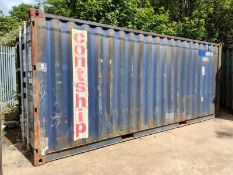 20 foot ISO shipping and storage container - full details in the description