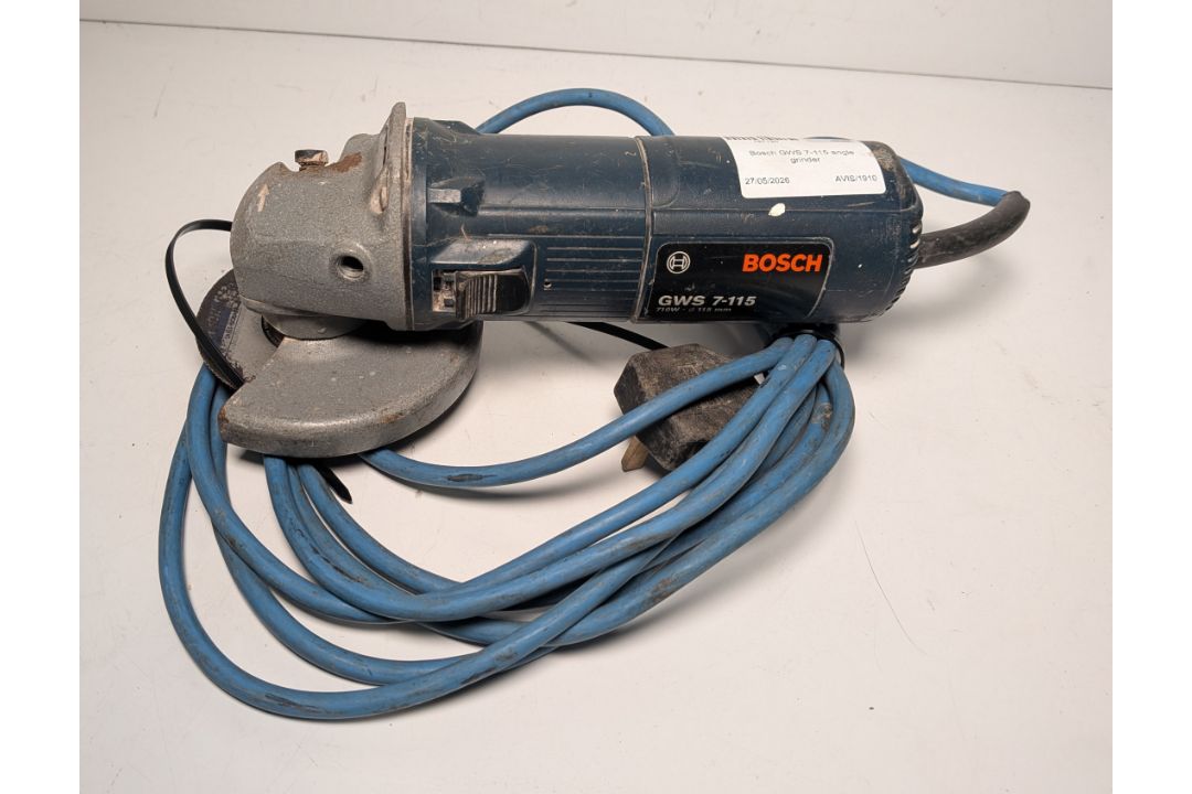Bosch GWS 7-115 angle grinder, Dewalt DC411 angle grinder with DeWalt DE9135 battery charger - Image 2 of 15