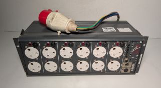 Zero 88 Betapack 2 DMX dimmer rack 6-channel with 32A input plug - W 480 x D 190 x H 175mm