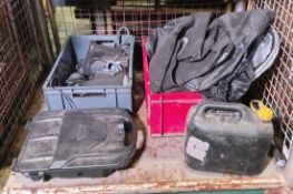 Car accessories - CV axle shaft assembly, seat, tyre and car covers, scissor lift in case