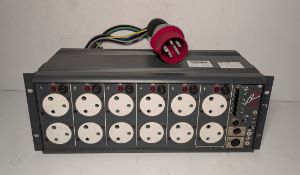 Zero 88 Betapack 2 DMX dimmer rack 6-channel with 32A input plug - W 480 x D 190 x H 175mm