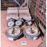Various Stewarts dial pressure gauges - see desc.