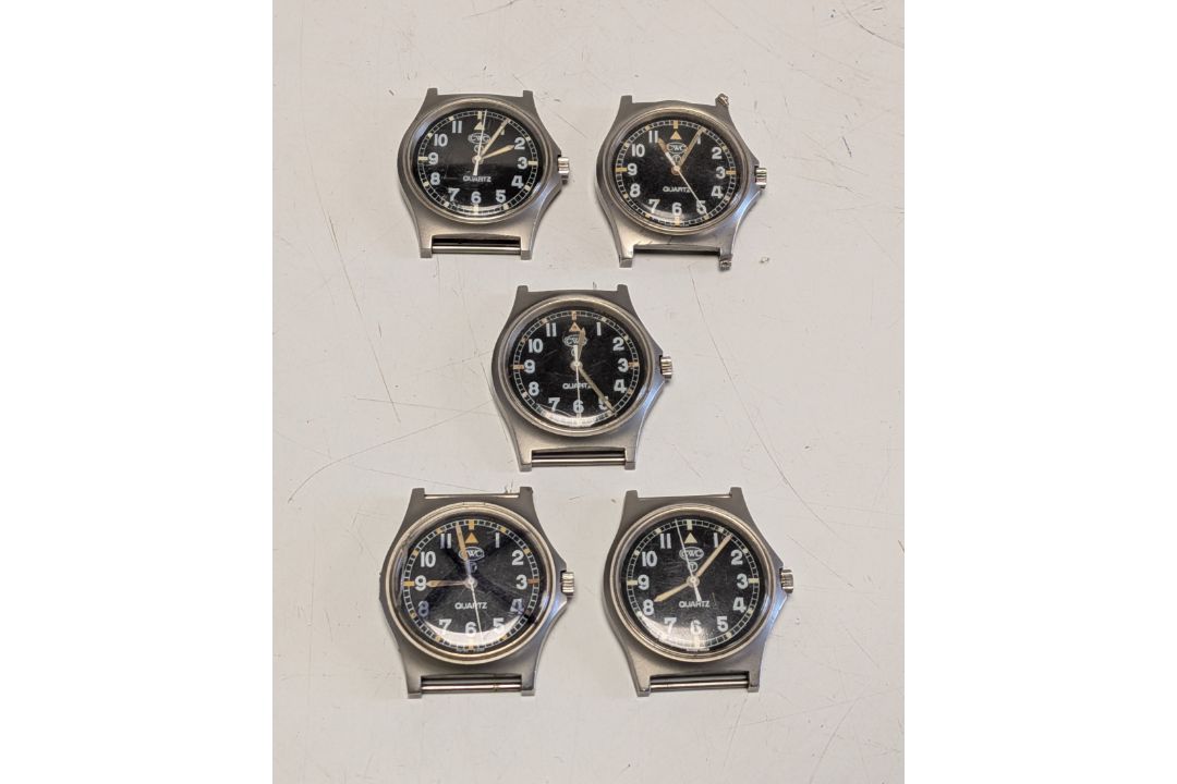 5x CWC W10-6645-99 British Army issue quartz wristwatches - full details in the description - Image 1 of 2