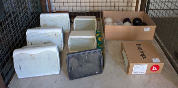 Mixed speakers - 3x White Clever BGS-50, 2x White Tannoy, 1x Adastra black & more - see desc.
