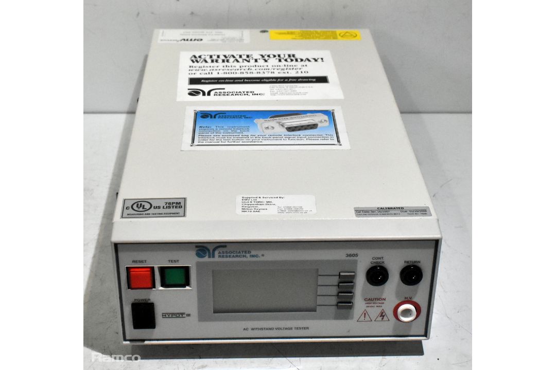 Associated Research INC 3605 AC withstand voltage tester in flight case - W 490 x D 390 x H 185mm - Image 1 of 7
