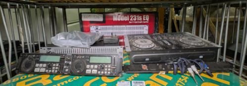 Mixed DJ Equipment - Gemini CDM-3200 Pro DJ work station, DBX Pro 231s graphic equalizer & more