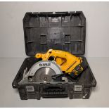 Dewalt DC390 cordless circular saw with Dewalt DE9135 charger in case