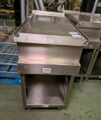 MKN stainless steel countertop - W 400 x D 850 x H 870mm