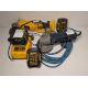 Bosch GWS 7-115 angle grinder, Dewalt DC411 angle grinder with DeWalt DE9135 battery charger - Image 1 of 15