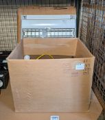 9x string and 22x string 16A festoon lights & 2x Glamox FLR 214 E fluorescent ceiling lights