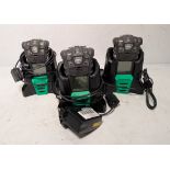 3x MSA Altair 4X multi-gas detection monitors with MSA dock charger