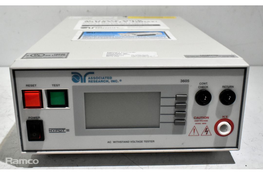 Associated Research INC 3605 AC withstand voltage tester in flight case - W 490 x D 390 x H 185mm - Image 2 of 7