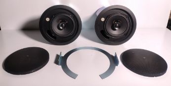JBL Control 16C/T 1 pair two-way 6.5" coaxial ceiling loudspeaker - black