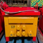 TMC ST-3-10K Type 025 transformer - 4x 16A sockets and 2x 32A sockets - input 400V - output 110V NE