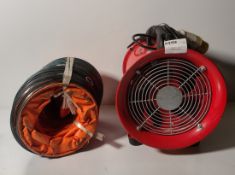 115V explosion proof fan & flexible ducting