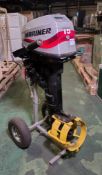 Mariner 15 outboard motor - serial number 1B836471 - 7015201UD - W 540 x D 840 x H 1285mm