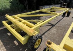 Oldham Engineering Ltd 20ft ISO container transport trailer with eye / ring hitch