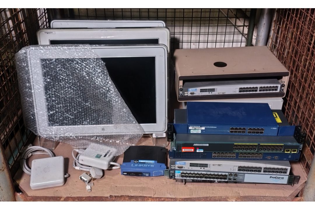 Computer equipment - port switches, ethernet switches, monitors - full details in description - Image 1 of 21