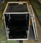 1x 16U Mezz Diamond rack case on wheels - Empty - W 770 x D 540 x H 890mm