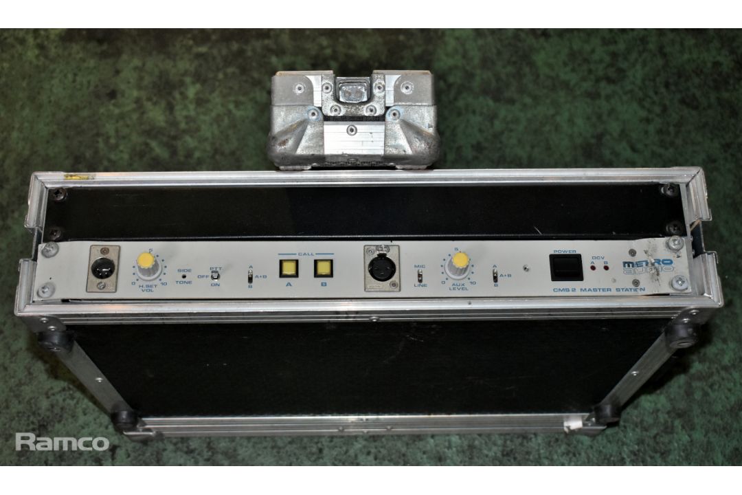 Metro Audio CMS2 talkback master station CMS2 in 2U flight case - Image 2 of 5