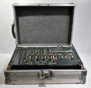 Citronic CDM 10:4 DJ mixer silver flight case - case dimensions: L 550mm x W 420mm x H 190mm