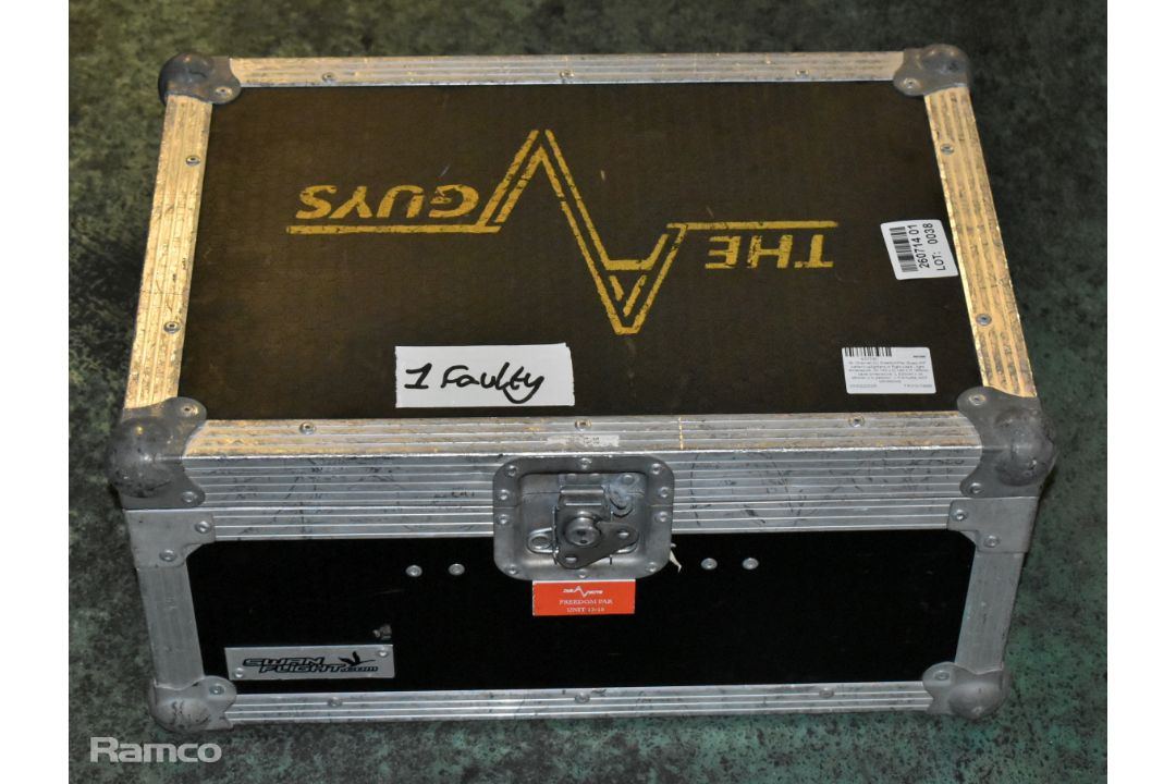 6x Chauvet DJ FreedomPar Quad-4IP battery uplighters in flight case - Image 13 of 13