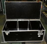 Thomann black wheeled flight case - Empty - W 1020 x D 520 x H 570mm