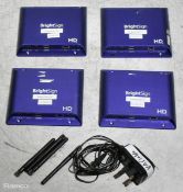4x Brightsign HD3 media players with aerials and 1 PSU cable
