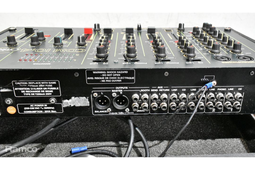 Citronic CDM 10:4 DJ mixer silver flight case - case dimensions: L 550mm x W 420mm x H 190mm - Image 6 of 7
