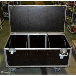 Thomann black wheeled flight case - Empty - W 1020 x D 520 x H 570mm