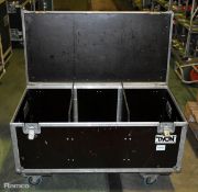 Thomann black wheeled flight case - Empty - W 1020 x D 520 x H 570mm
