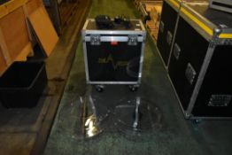 2x Hologram fan effects in flight case - 18 inch blade - will require reinstalling with software