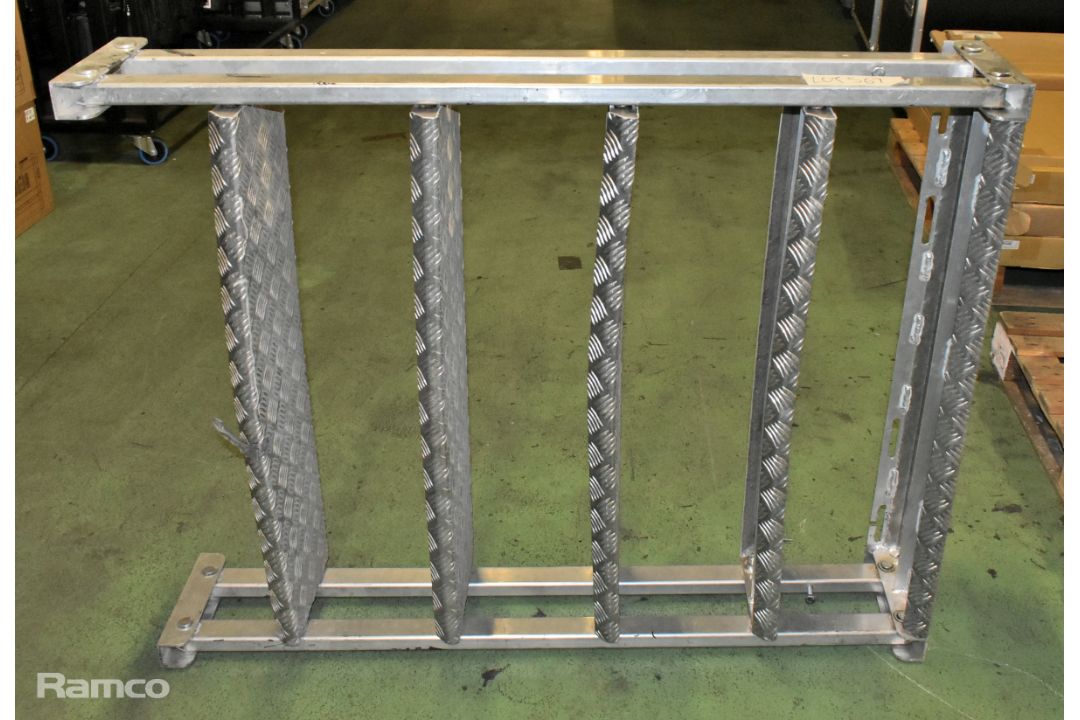 MILOS adjustable aluminium stairs - W 1000 x D 270 x H 1240mm - Image 4 of 4