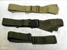 60x British Forces belts - various types and sizes