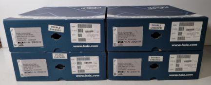 4x pairs of Haix high liability women's brown combat boots - Size 4M