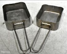 20x Individual British Army pan mess tins - mixed sizes