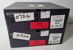 2x pairs of Altberg women's high liability black combat boots - size 5M