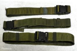 45x British Forces belts - various types and sizes