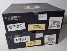 2x pairs of Altberg men's high liability black combat boots - size 8L