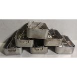 36x Individual British Army pan mess tins - mixed sizes