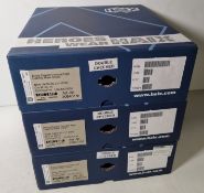3x pairs of Haix High liability men's desert combat boots - Brown - Size 6M