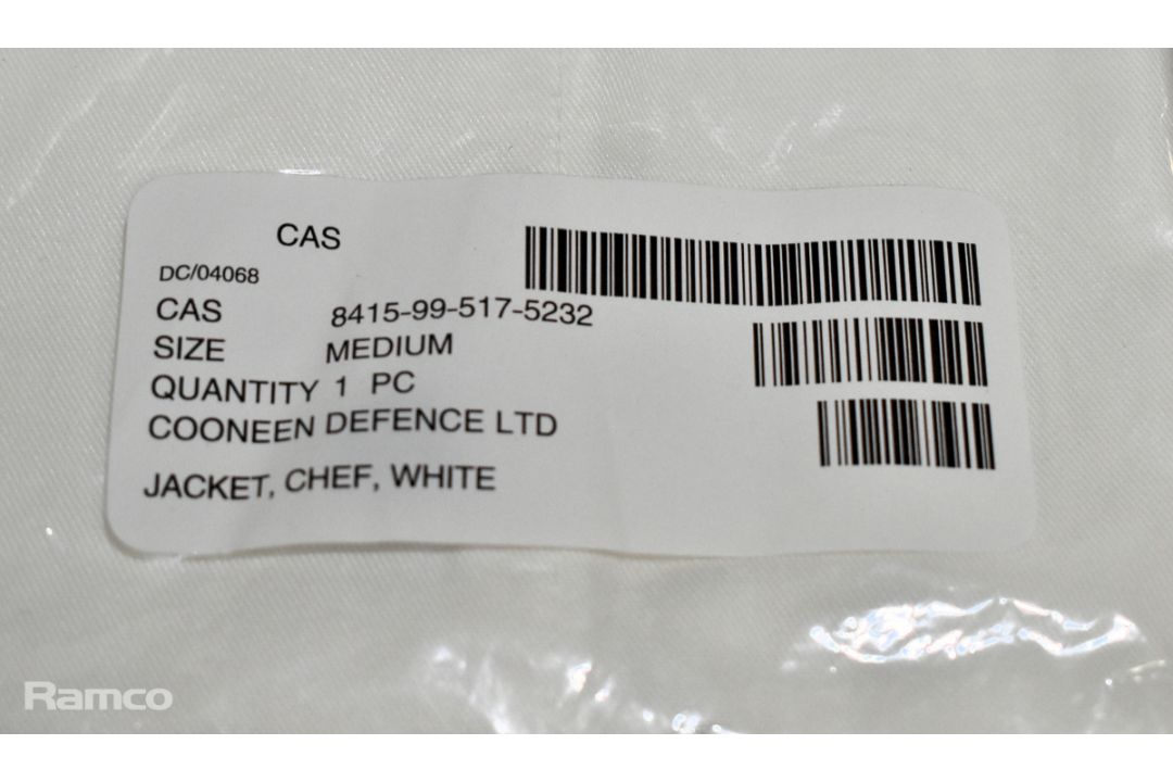 21x Chefs white jacket - mixed sizes - Image 5 of 7